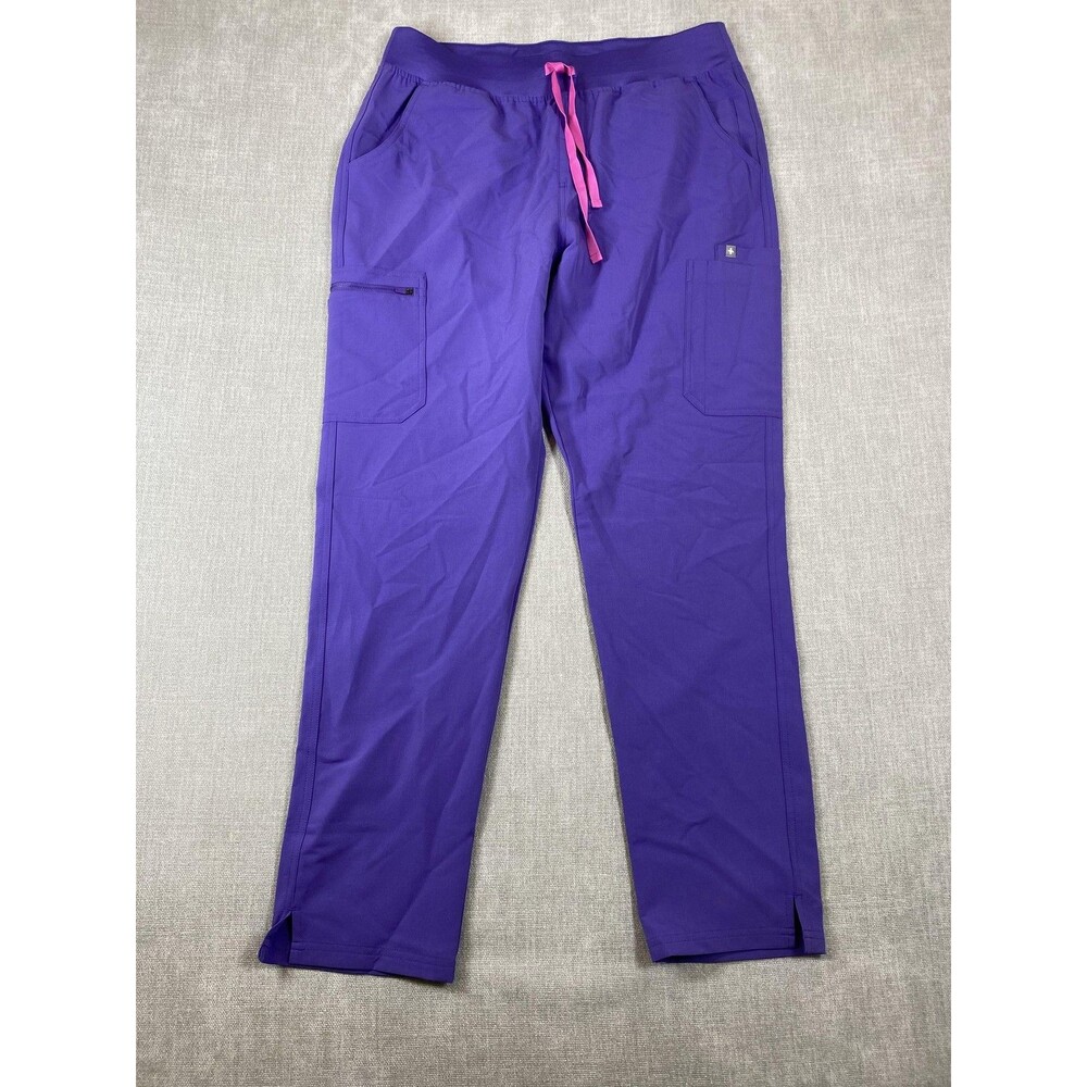 FIGS Technical Collection HW Yola Pants Womens XL Tall Purple Scrub Medical